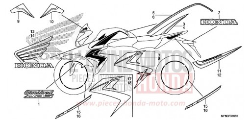 MARKE (CB1000RE,RF/1000RAE,RAF) CB1000RF de 2015